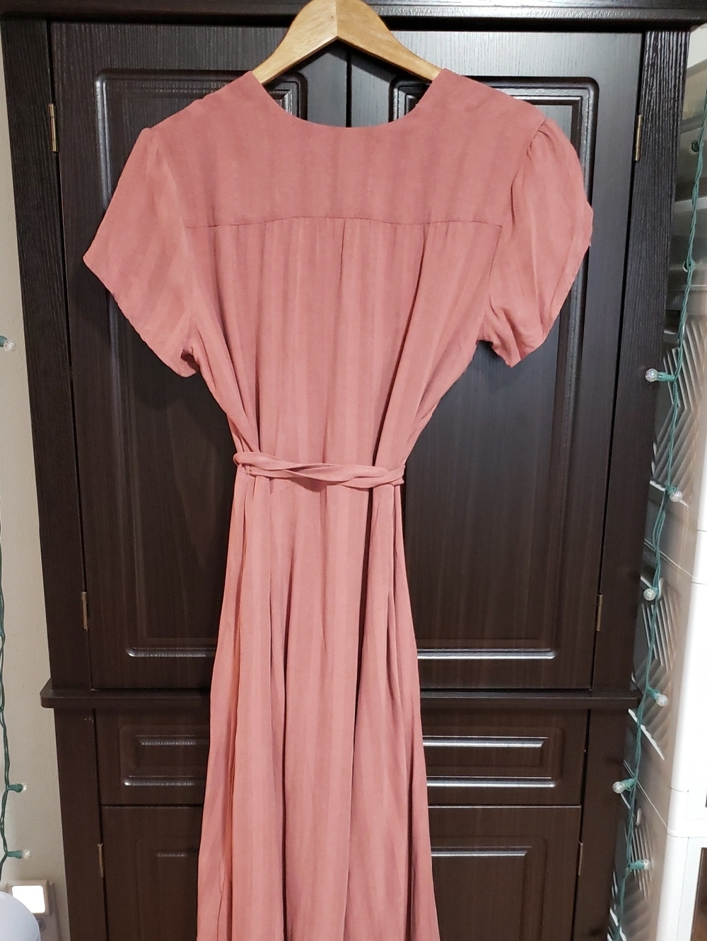 RARE EUC Christy Dawn Autumn Wrap Dress In "Dusty Mauve", Size XL - Picture 7 of 12
